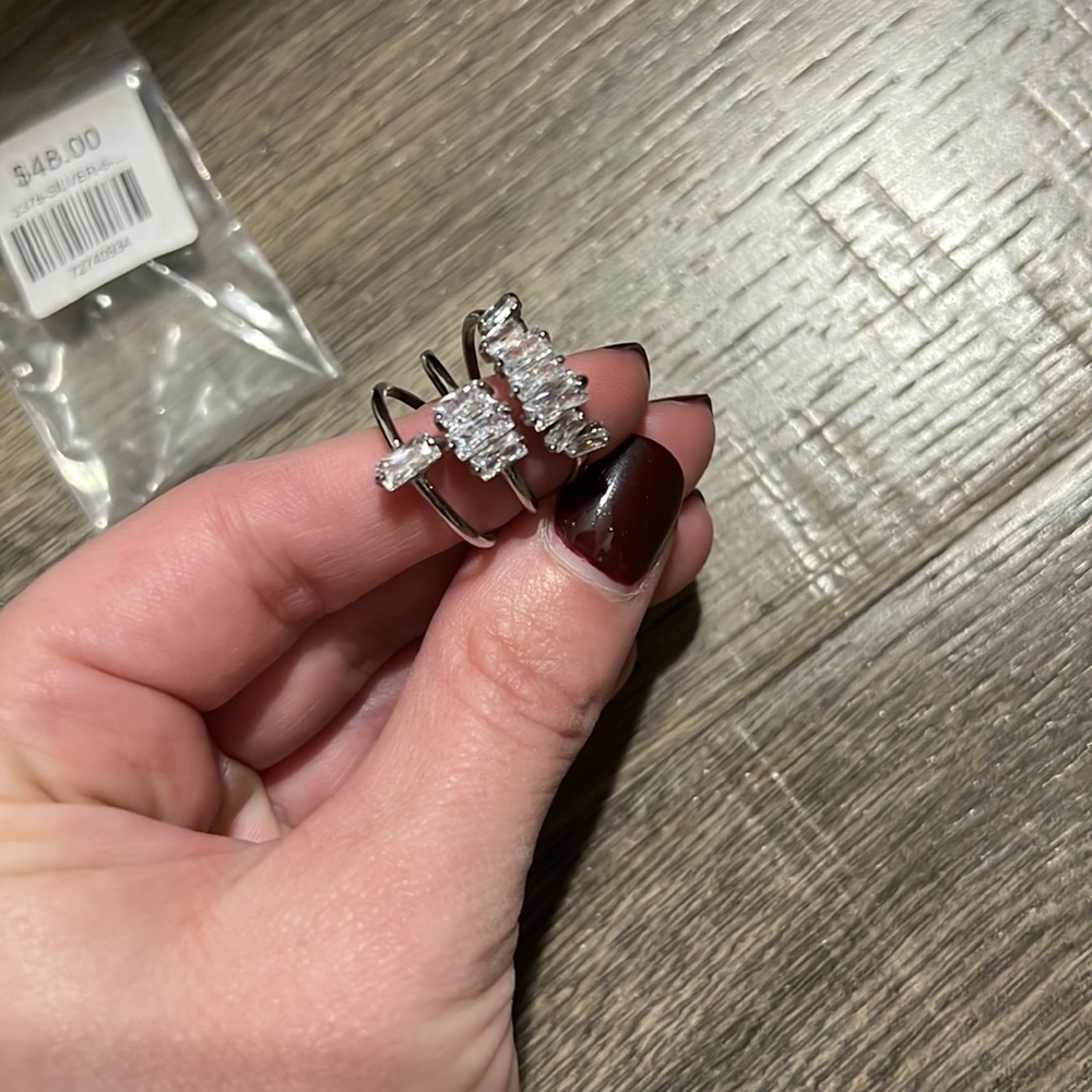 Baguette Triple Stack Ring - image 2